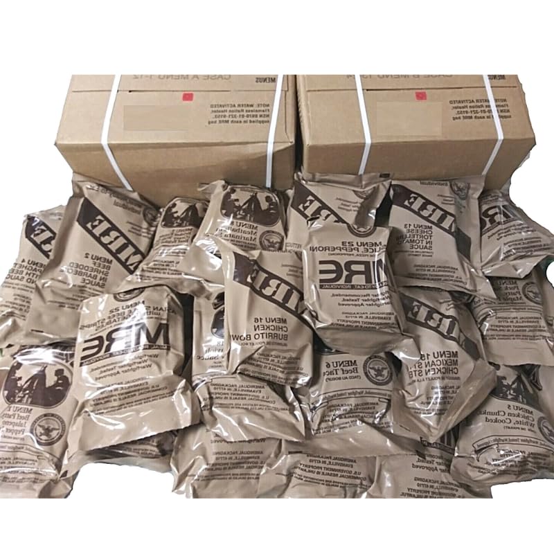 24 full food packs Military meals ready to eat with heater Z73698