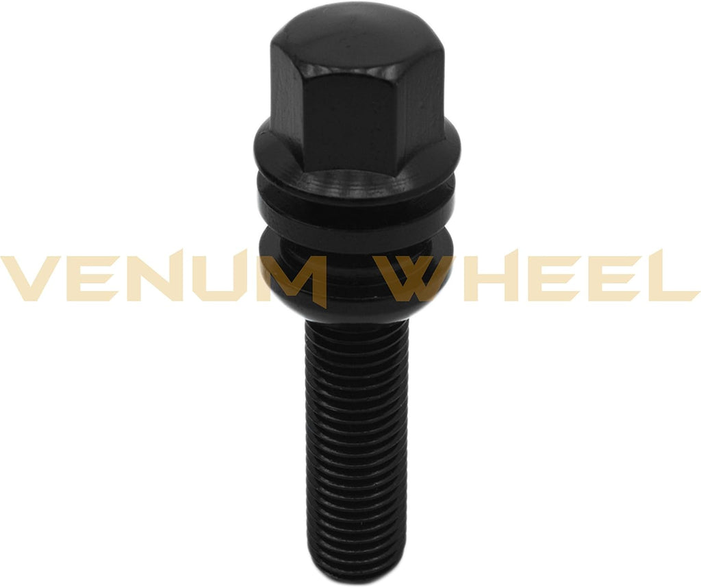 10 Pc Black Lug Bolts M14 X 1.5 I40029