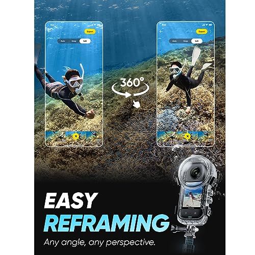 Waterproof 360 Action Camera with 48MP Sensors, 5.7K 360 Video E63807