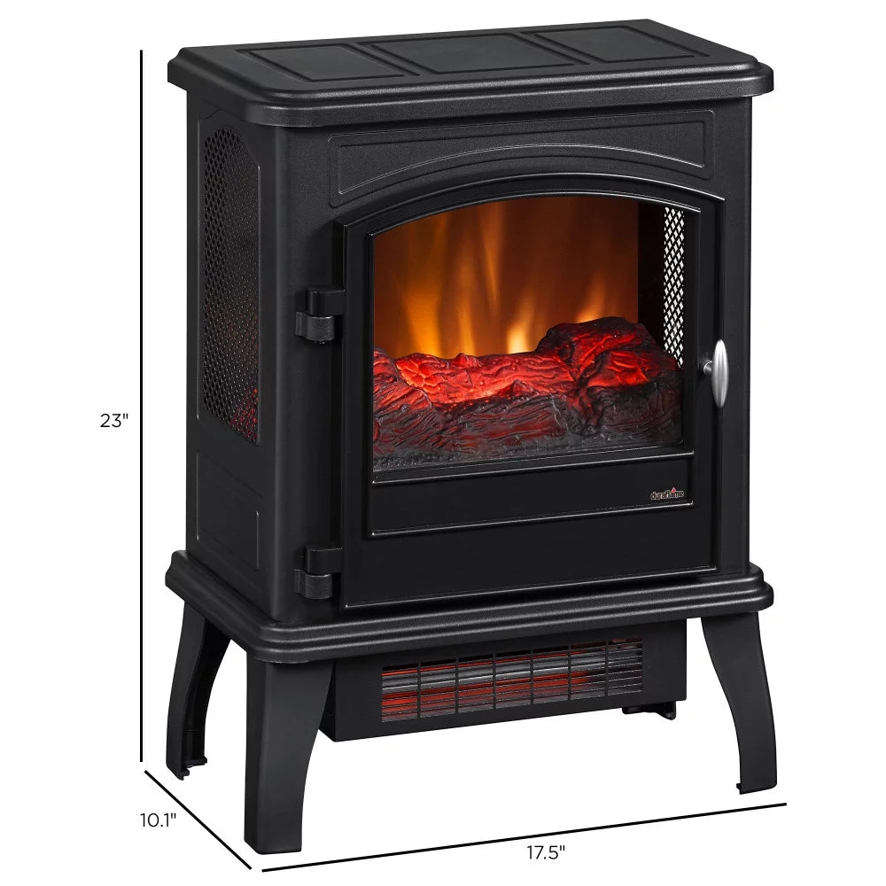 Black Infrared Quartz Electric Fireplace Stove Heater K277