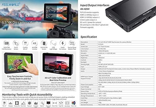 5.5 Inch 3D Touch Screen IPS FHD 4K HDMI Field Monitor G725574