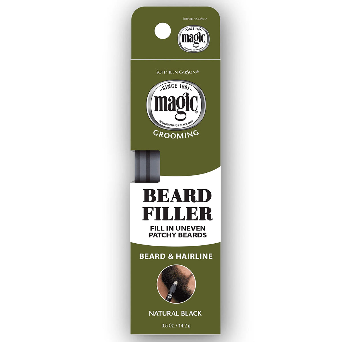 Natural Black Beard Filler, 0.05 fl oz W73508