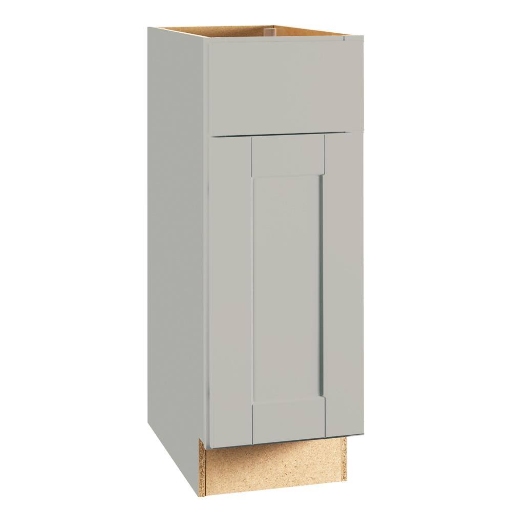 12x34.5x24 in. Base Kitchen Cabinet with Drawer Glides in Dove Gray H973