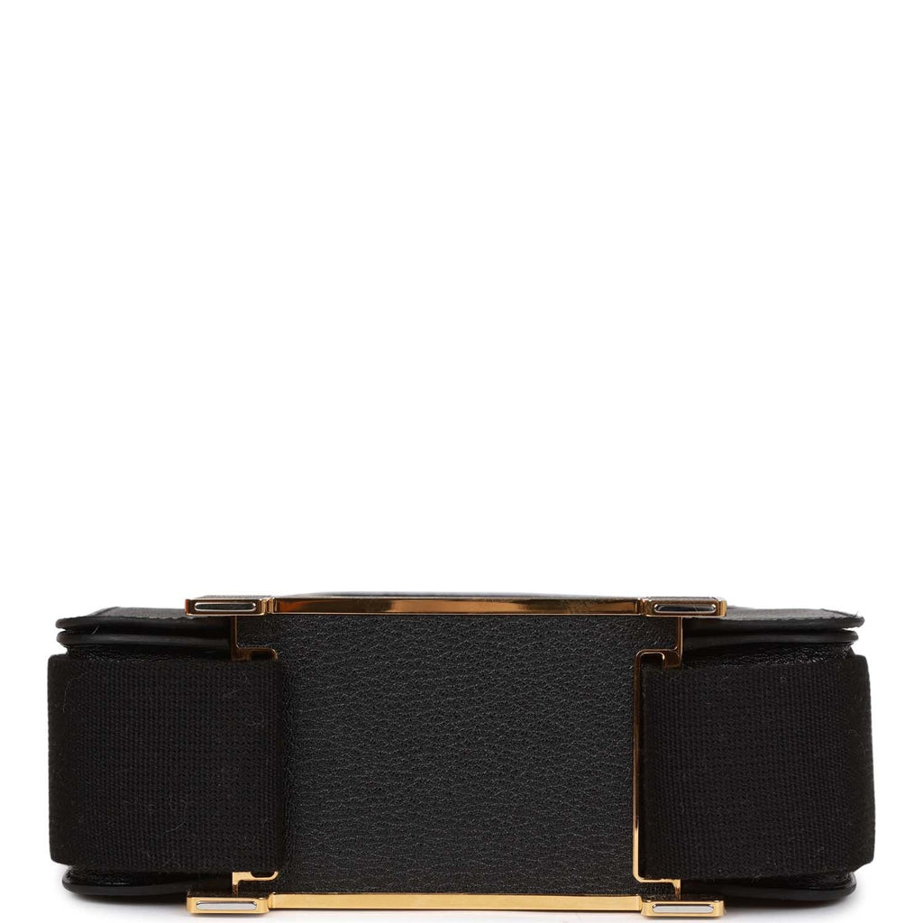 Black Chevre Gold Hardware Geta K830484