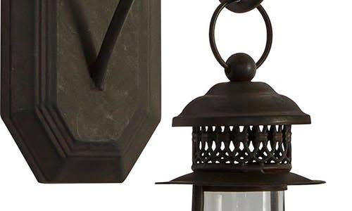 Black Iron Industrial Candlestick Holders A732604