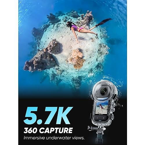 Waterproof 360 Action Camera with 48MP Sensors, 5.7K 360 Video E63807