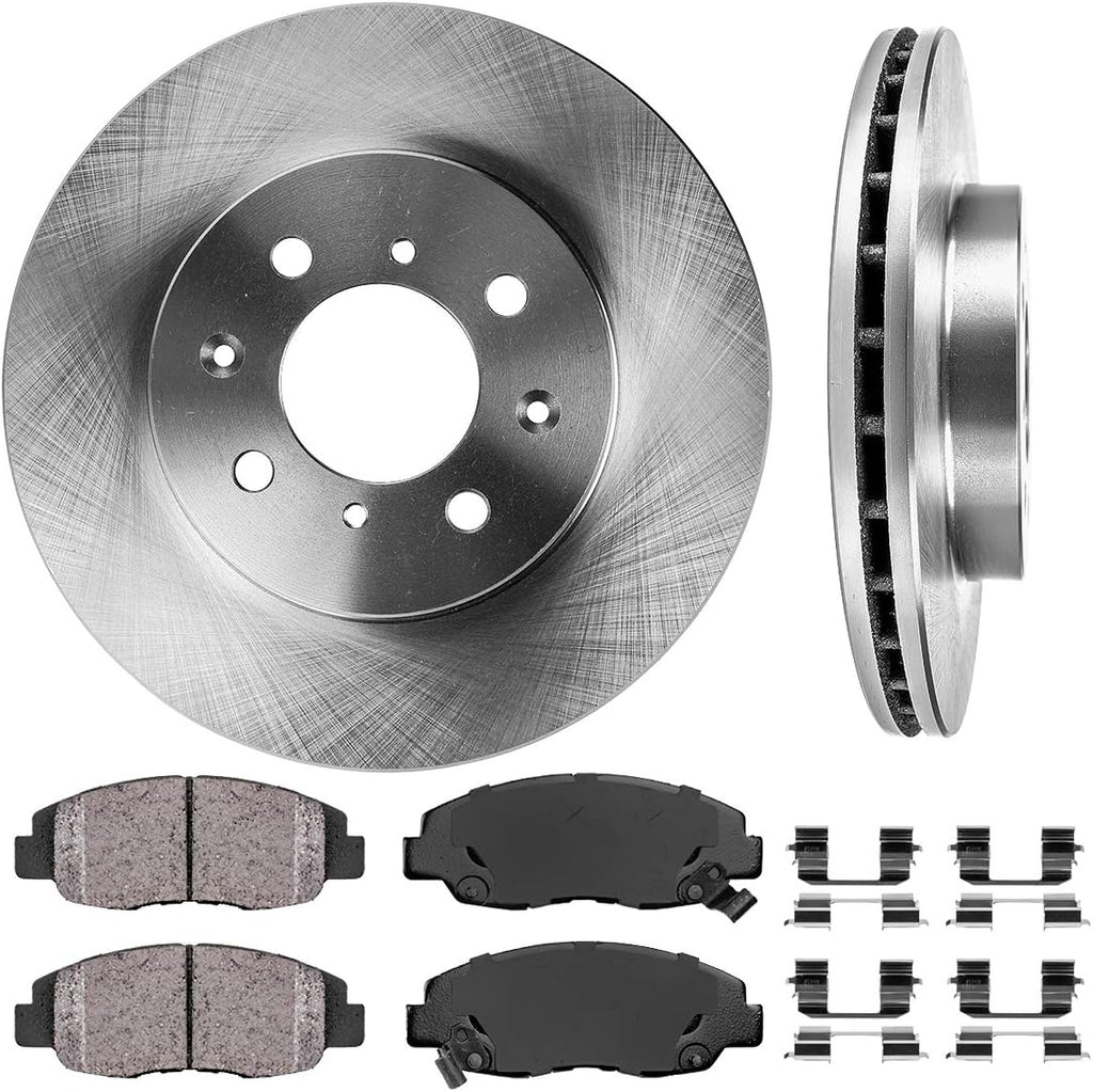 Brake Rotors + Ceramic Pads + Clips X9678