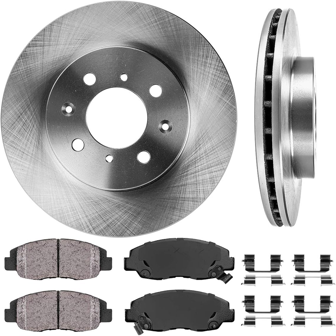 Brake Rotors + Ceramic Pads + Clips X9678