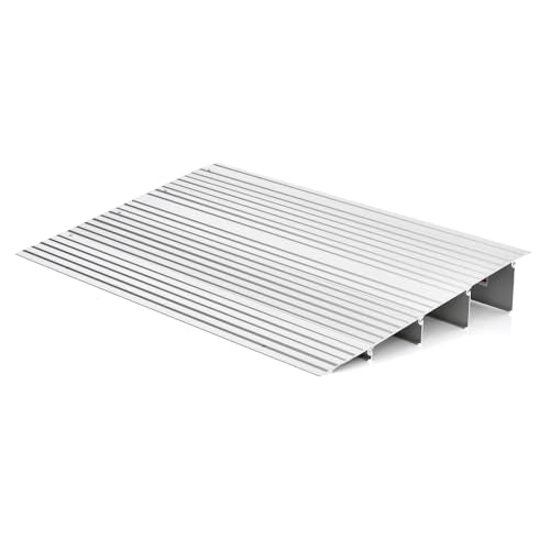 3" Rise Aluminum Door Threshold Ramp with Non-slip Surface P287873