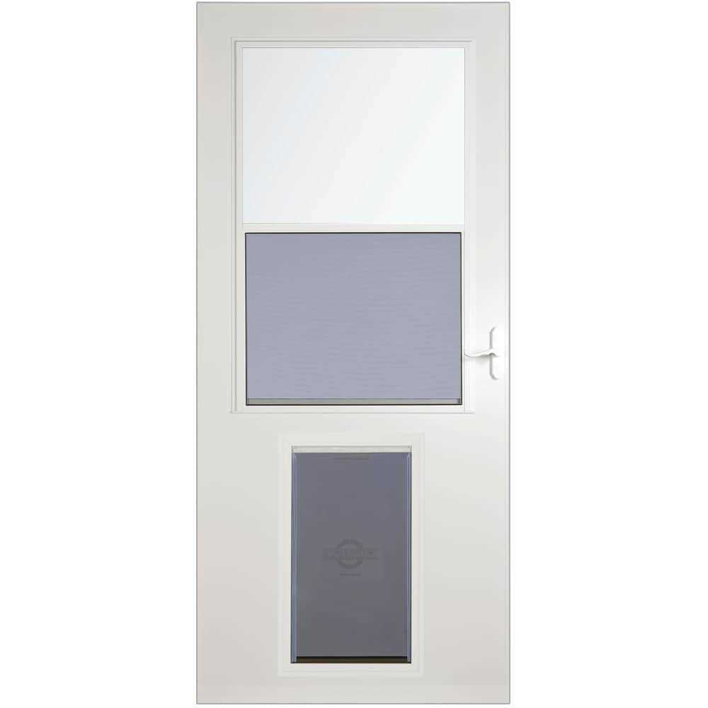 White High-view Wood Core Storm Door P769046