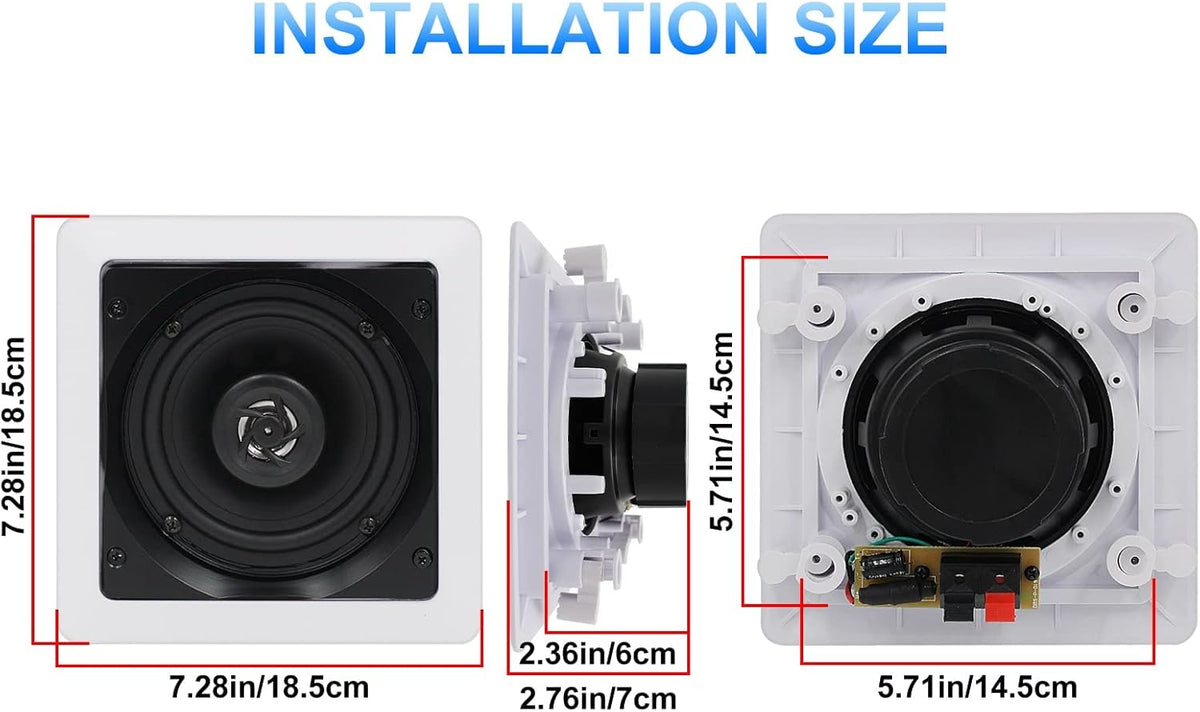5.25 Inch 160W Flush Mount Ceiling Speakers Pack of 2 K55970