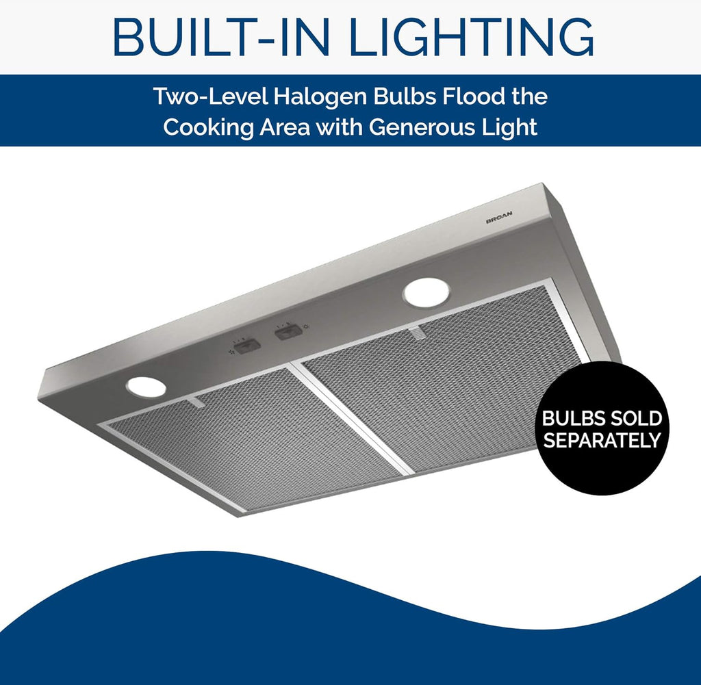 42-inch Stainless Steel Under Cabinet Range Hood with Light O7367