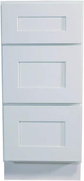 White Shaker 15-Inch Drawer Base Cabinet N628
