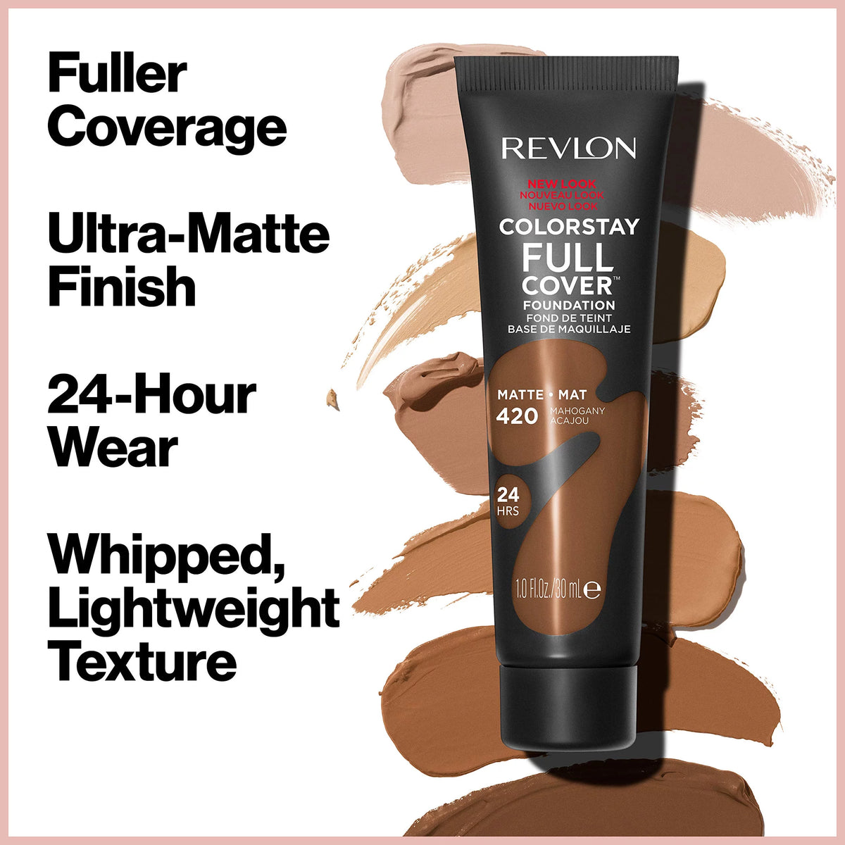 Matte Full Cover Foundation, 210 Sand Beige 1.0 Fl Oz (Pack of 2) O788