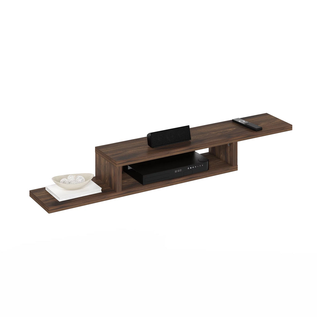 Wall Mounted Floating Media Console, 60 inch, Columbia Walnut Q9821