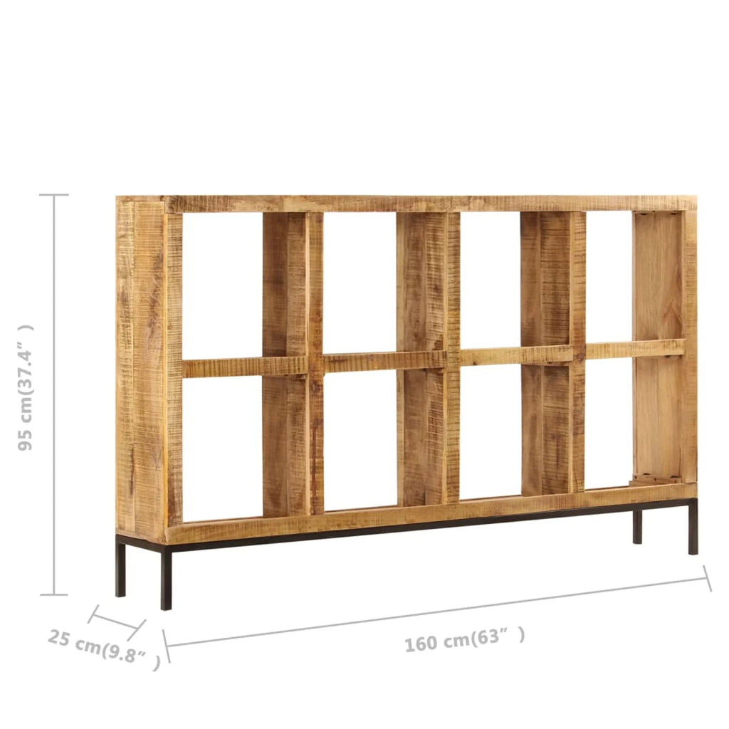 Wooden Sideboard with 8 Storage Compartments Mango Wood Console Table U265908