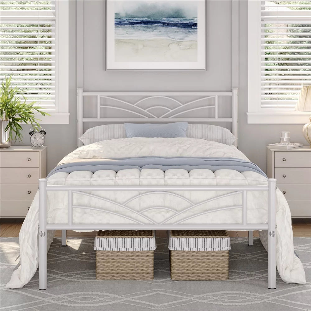Queen Black Metal Bed H425683
