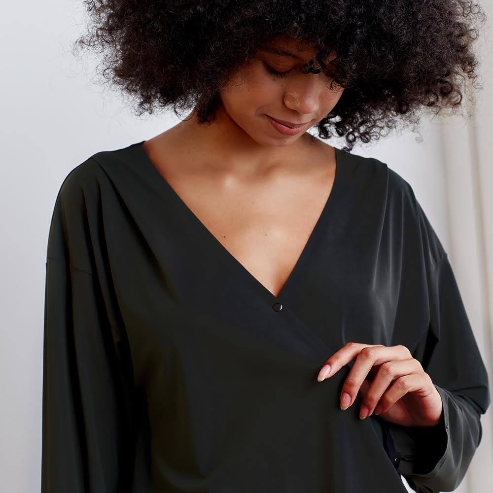 Black Wrap Top C531006