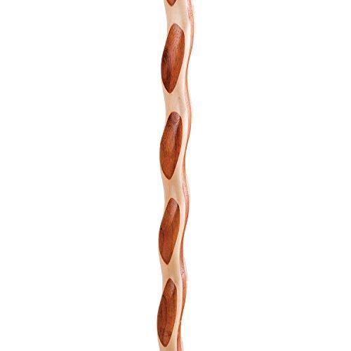 Twisted Laminated Padauk Maple Walking Stick B2962