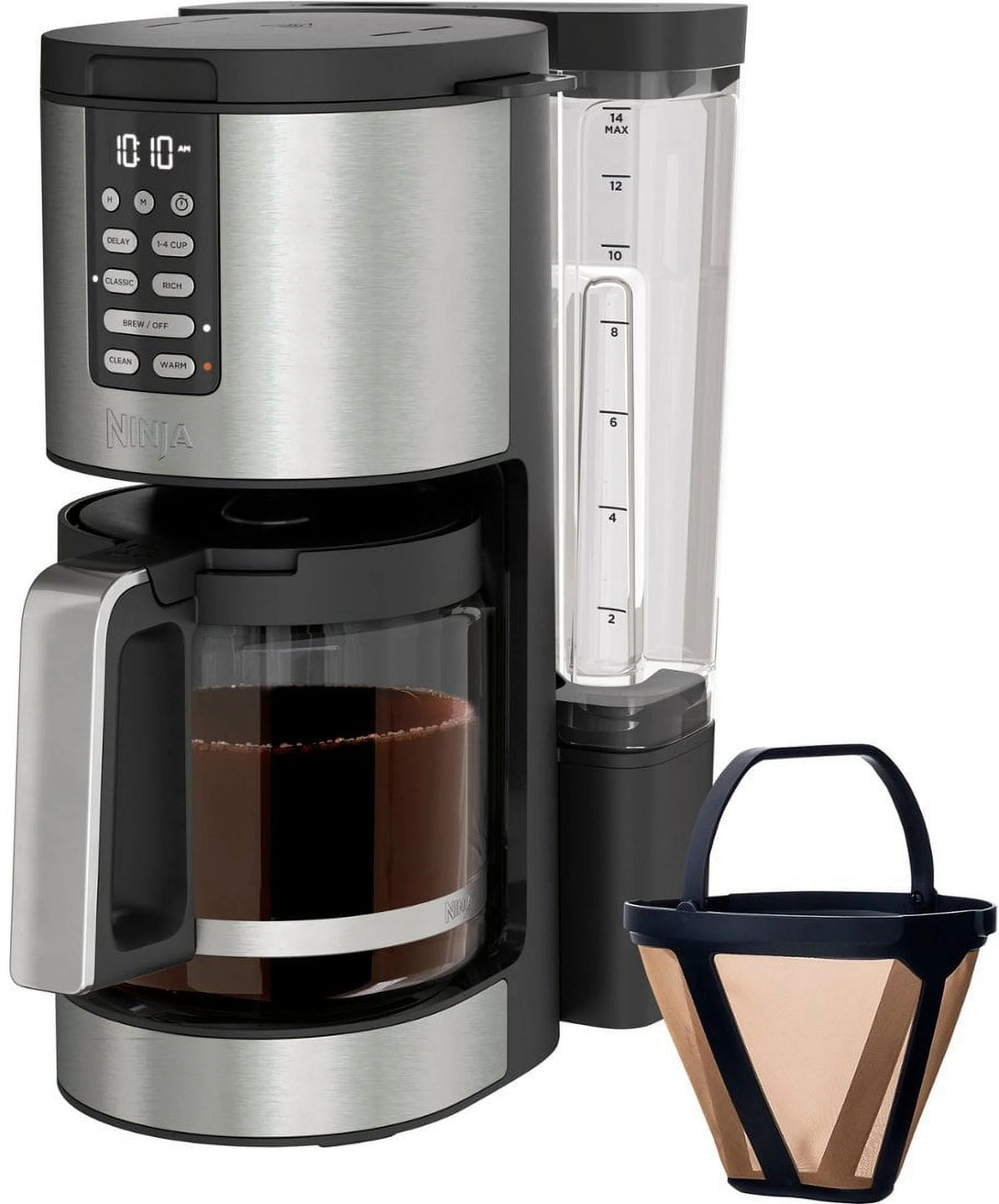 14-Cup Programmable Coffee Maker with Glass Carafe and Permanent Filter Q9373