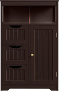 Freestanding Bathroom Organizer Cabinet with 3 Storage Tier H3584