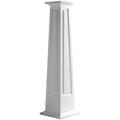 24x22W x 4&H Craftsman Square Tapered Raised Panel Column with Standard Capital & Base D7088