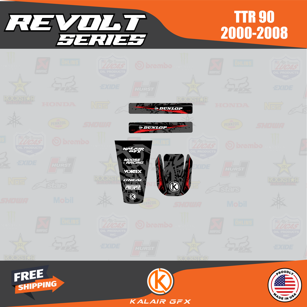 GFX Graphics Kit for Yamaha TTR90 L235