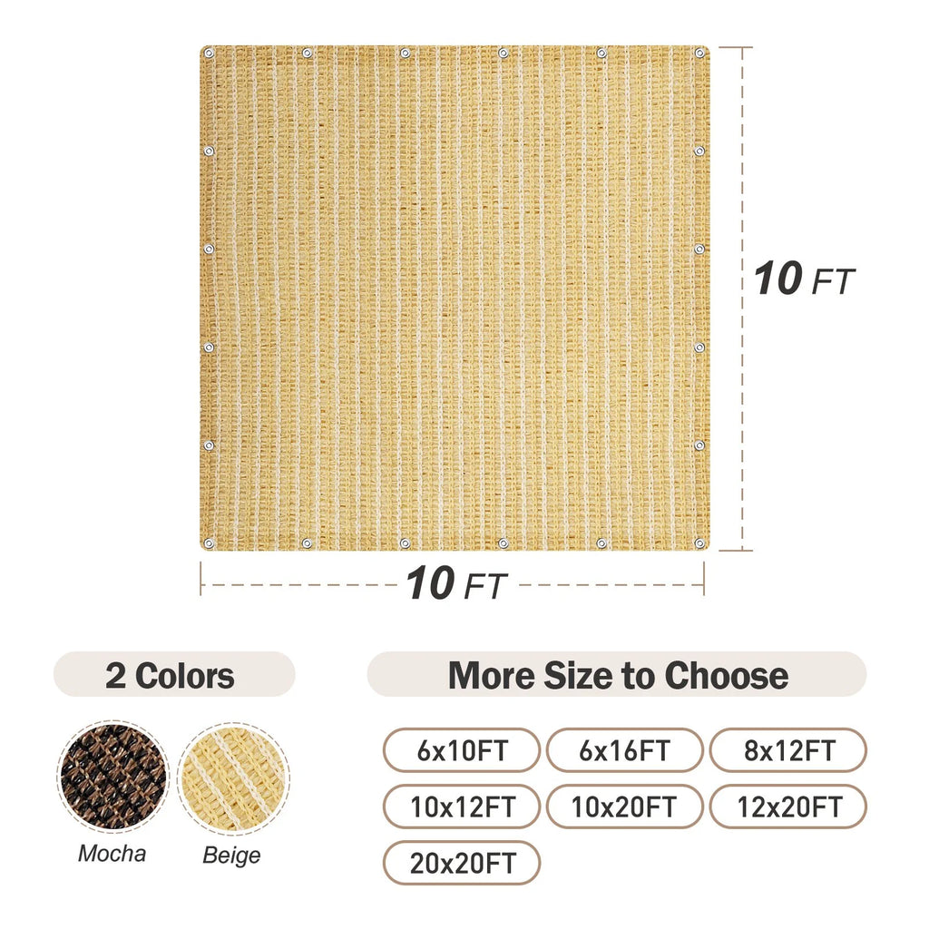10ft x 10ft Sun Shade Net B3868