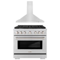 36 in. Gas Range and Range Hood H8238