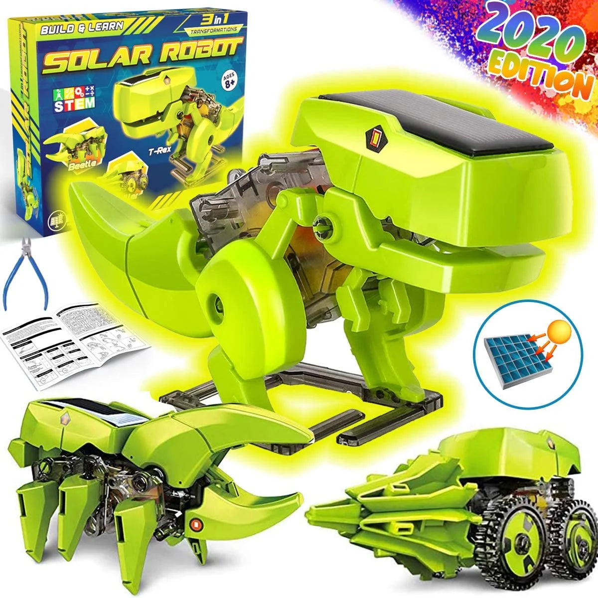 Solar Robot Kit 3-in-1 STEM Projects Robot Kit N642