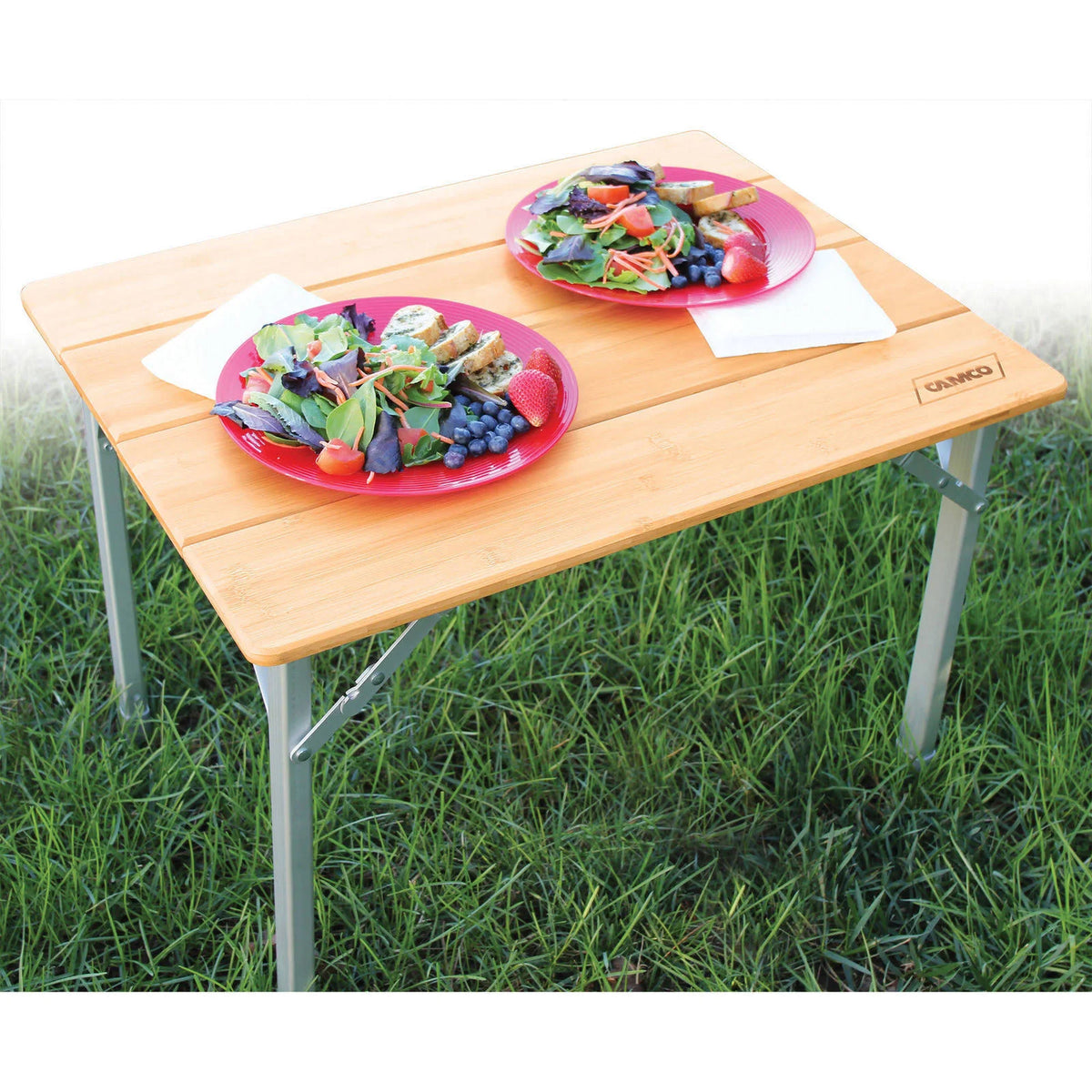 Bamboo Folding Table with Aluminum Legs L365