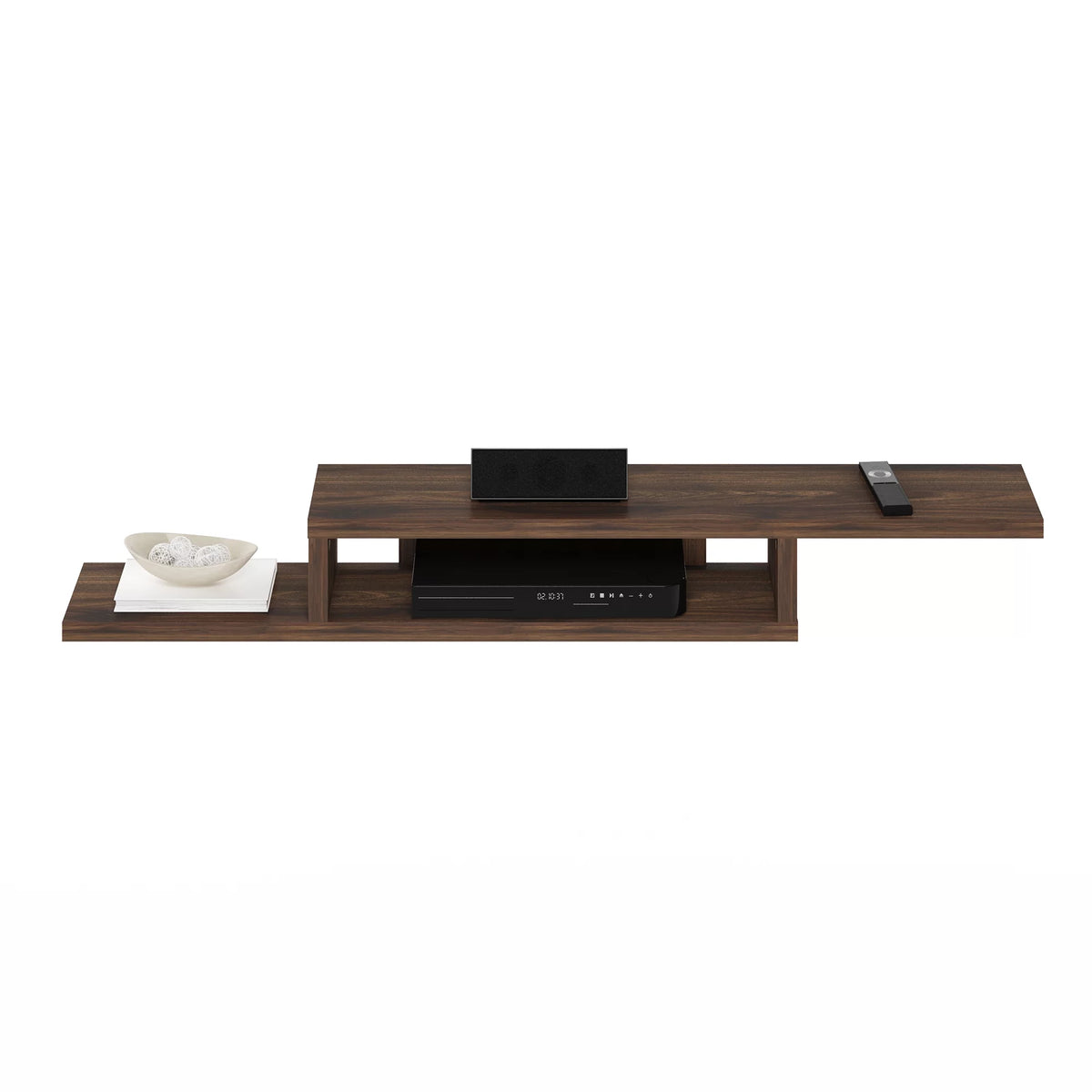 Wall Mounted Floating Media Console, 60 inch, Columbia Walnut Q9821