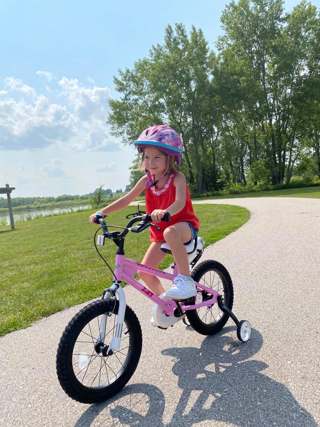 14 Inch Kid's Bicycle with Bell, Pink Z80460