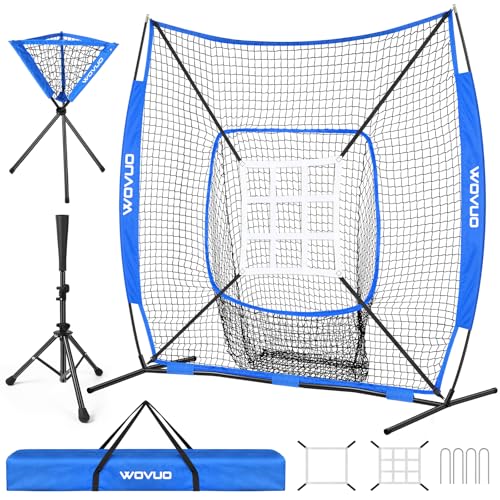 7x7 ft Baseball Softball Net with Strike Zone W7463