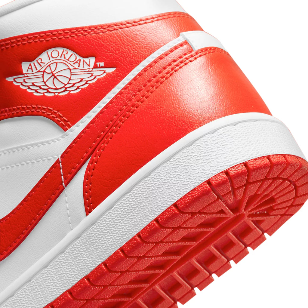 White Habanero Red Mid Sneakers J1431