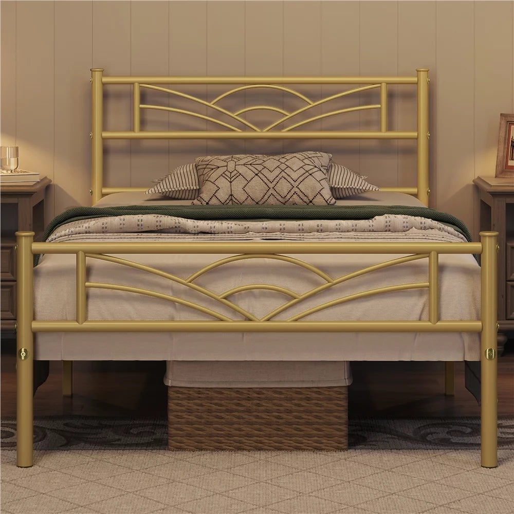 Queen Black Metal Bed H425683