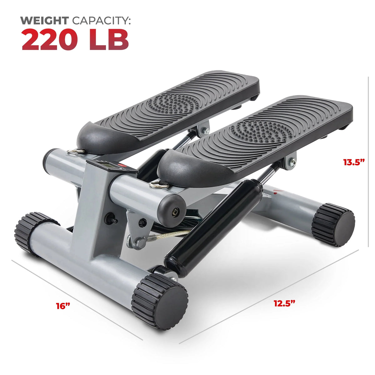 Mini Stepper Step Machine with Resistance Bands and LCD Monitor B458279