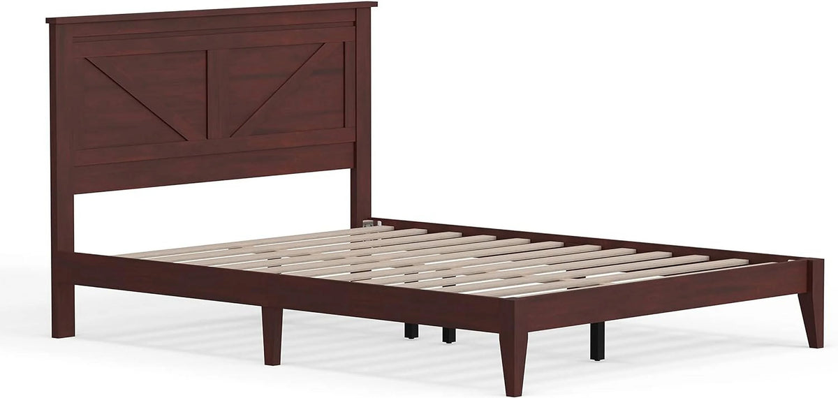 Solid Wood Platform Bed Queen Z645