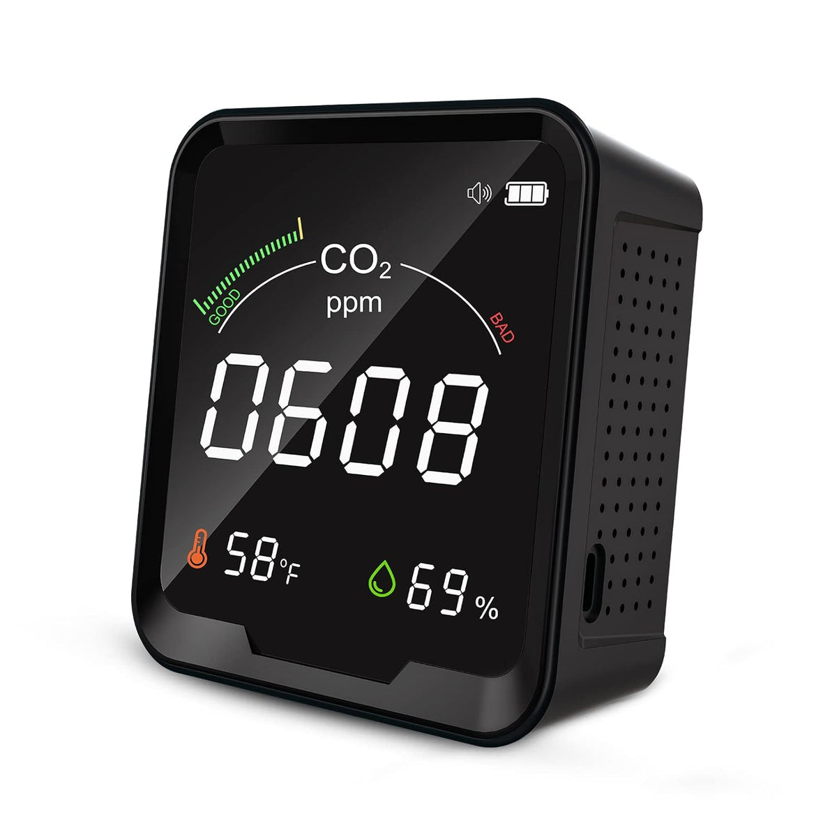 3 in 1 CO2 Monitor with Temperature Humidity J9460