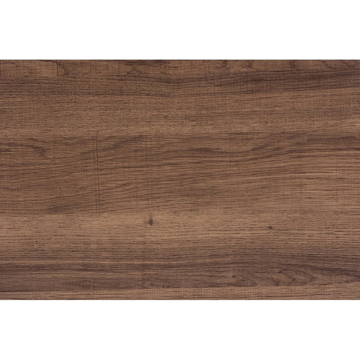 Walnut Brown Wood and Black Metal Console Table K335