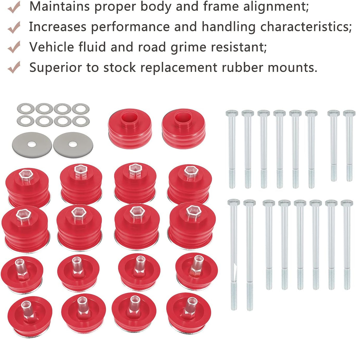 Polyurethane Body Mount Bushing Kit F66856