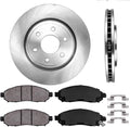 6 Lug Brake Disc Rotors with Ceramic Brake Pads W5870