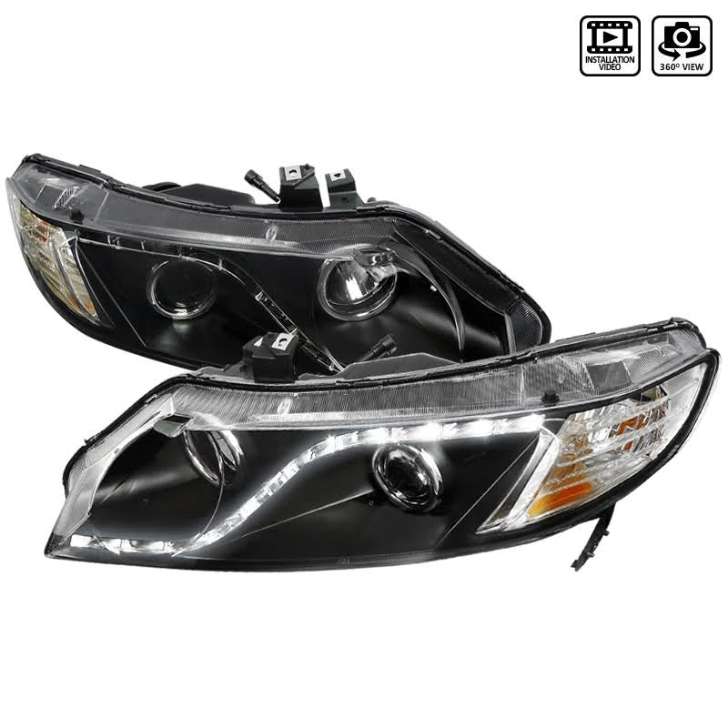 Black Projector Headlights D149416