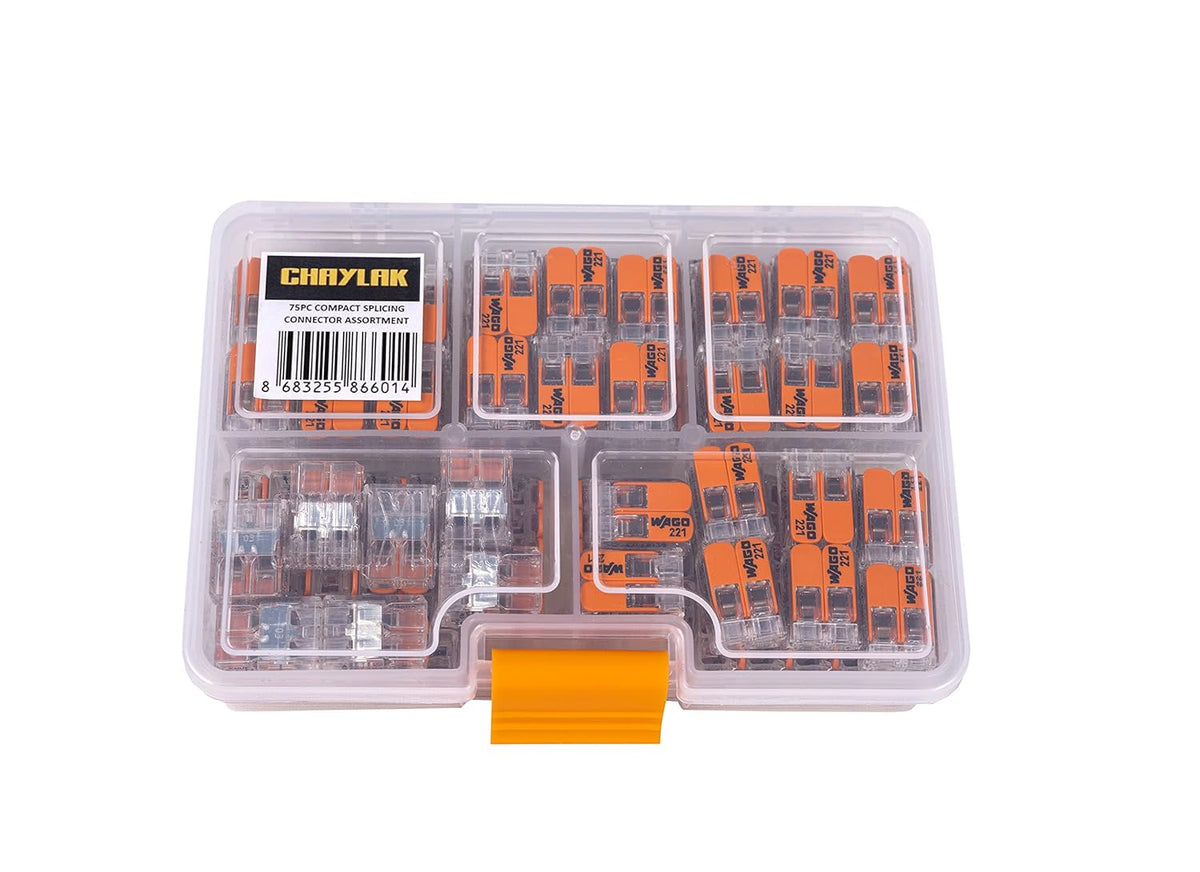75 Pcs Lever-Nuts Wire Connectors with Case Q825