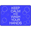 Blue 3/8x22 Thick Safety Message Mat X77042