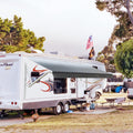 White Motorized Retractable RV Awning 18x8 Ft B6942