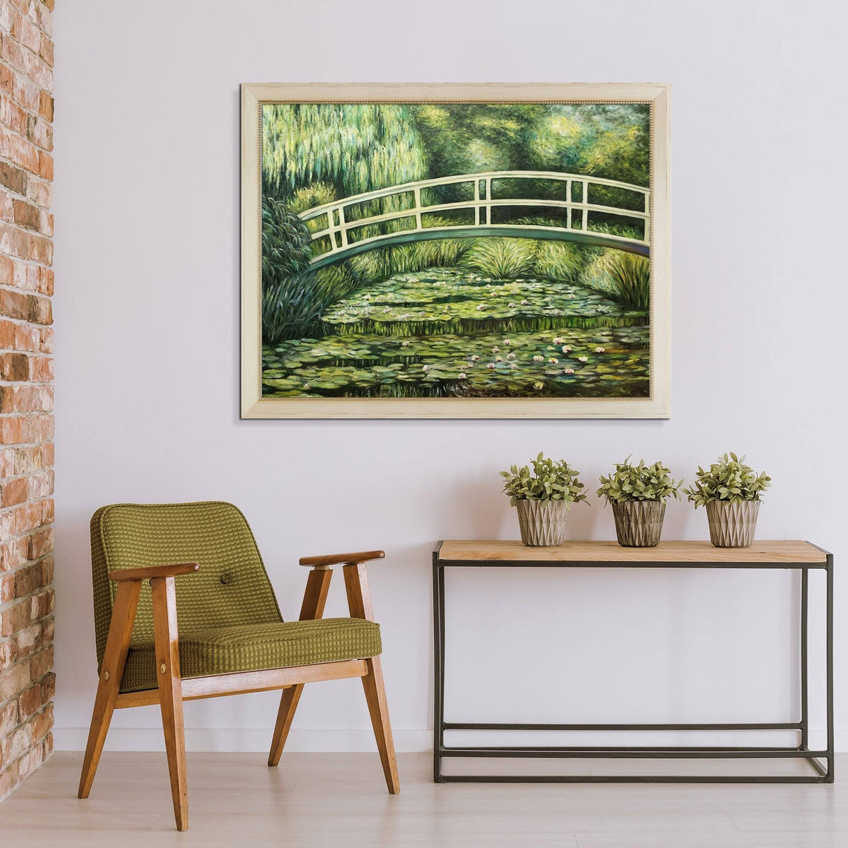 White Water Lilies Pre-Framed T755