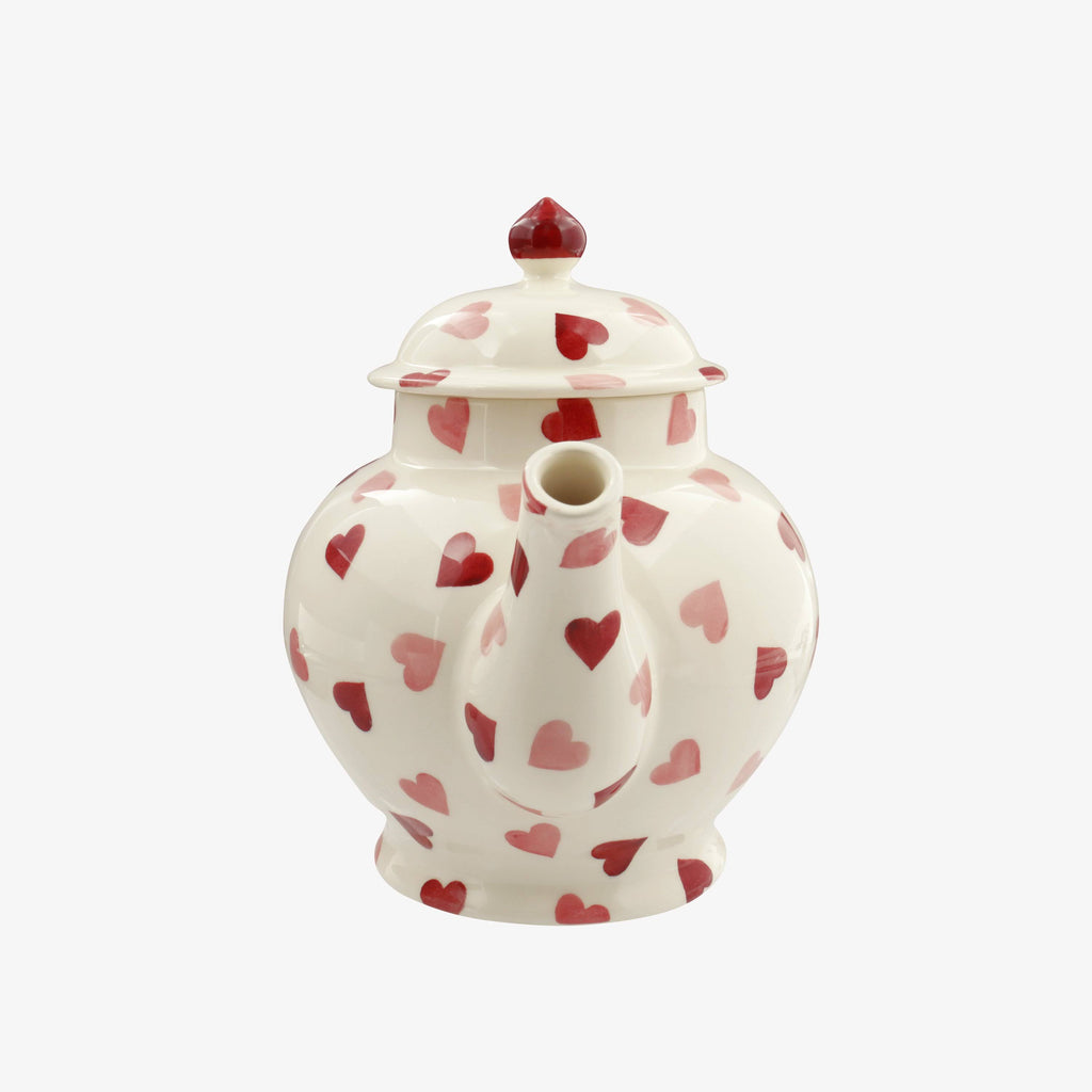 Pink Hearts 4 Mug Teapot Boxed U69078
