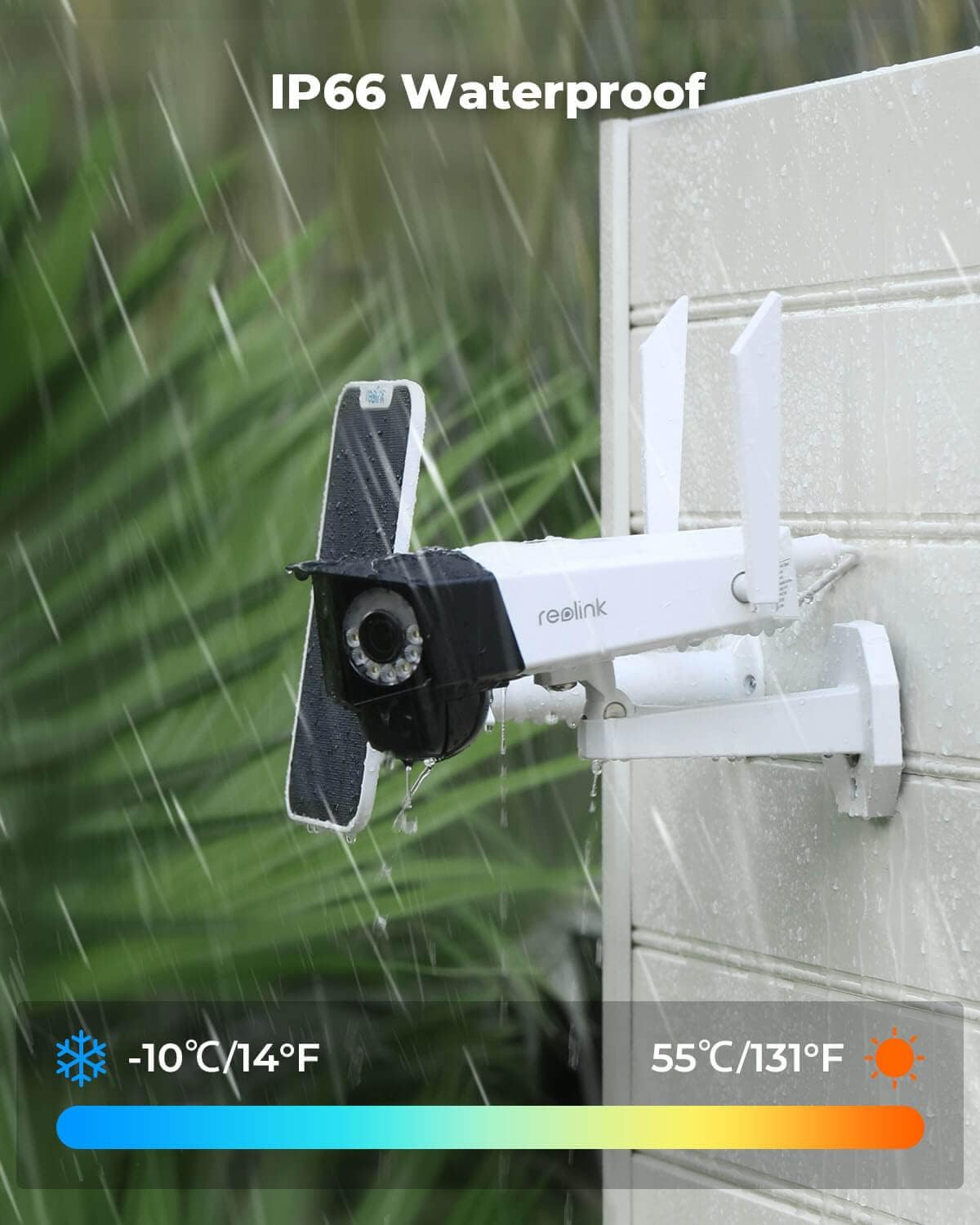 2K Security Battery Camera Outdoor Wireless Solar with Dual Lens U76209