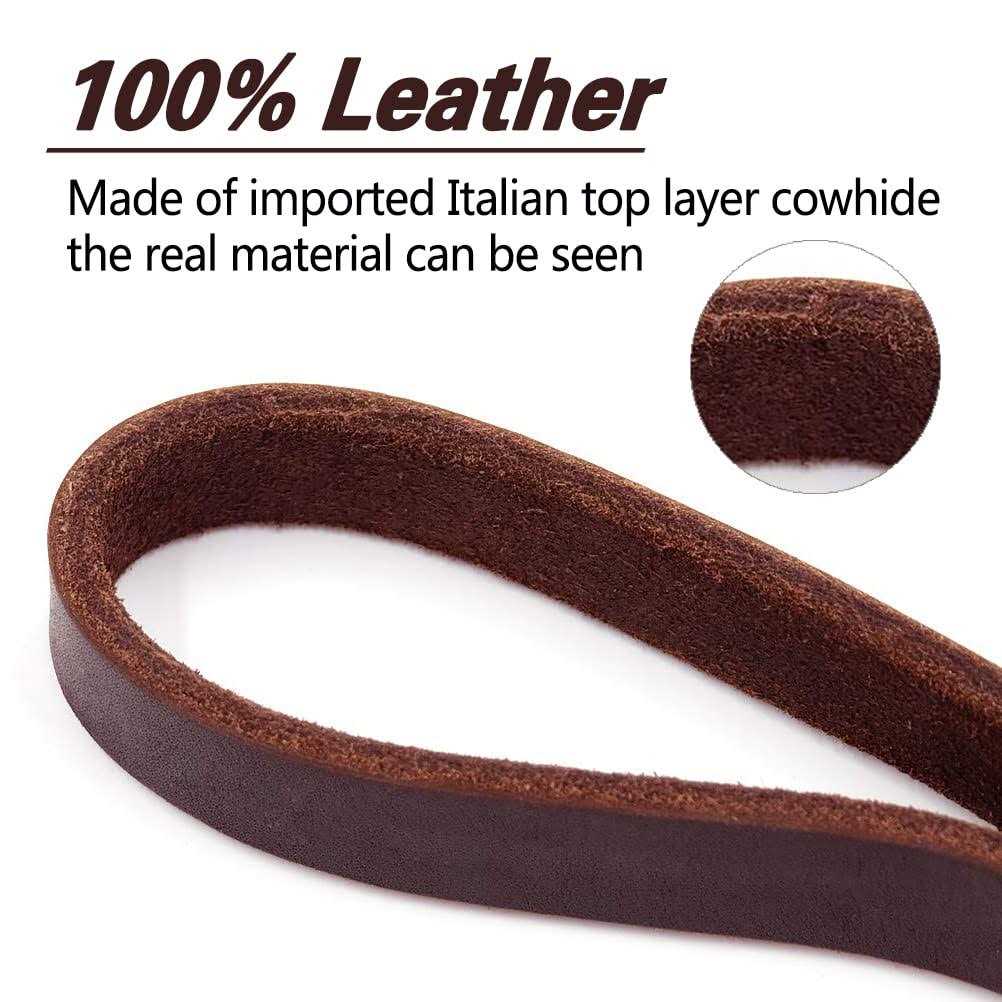 6ft Heavy Duty Braided Leather Dog Leash C652